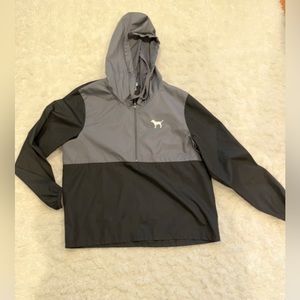 PINK Pullover grey/black windbreaker